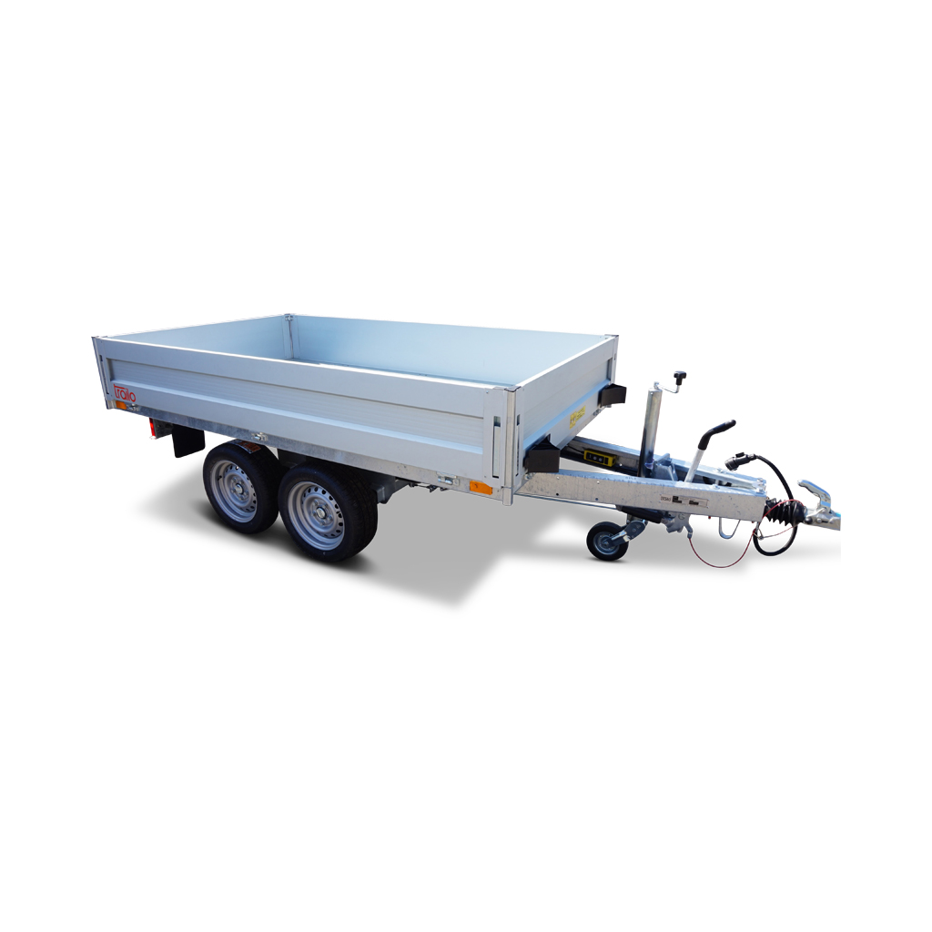 PKW Anhänger Heckkipper RWK2515-27E, 2700 kg, Ladefläche 2,54 x 1,47 m - elektrische Pumpe - NEU
