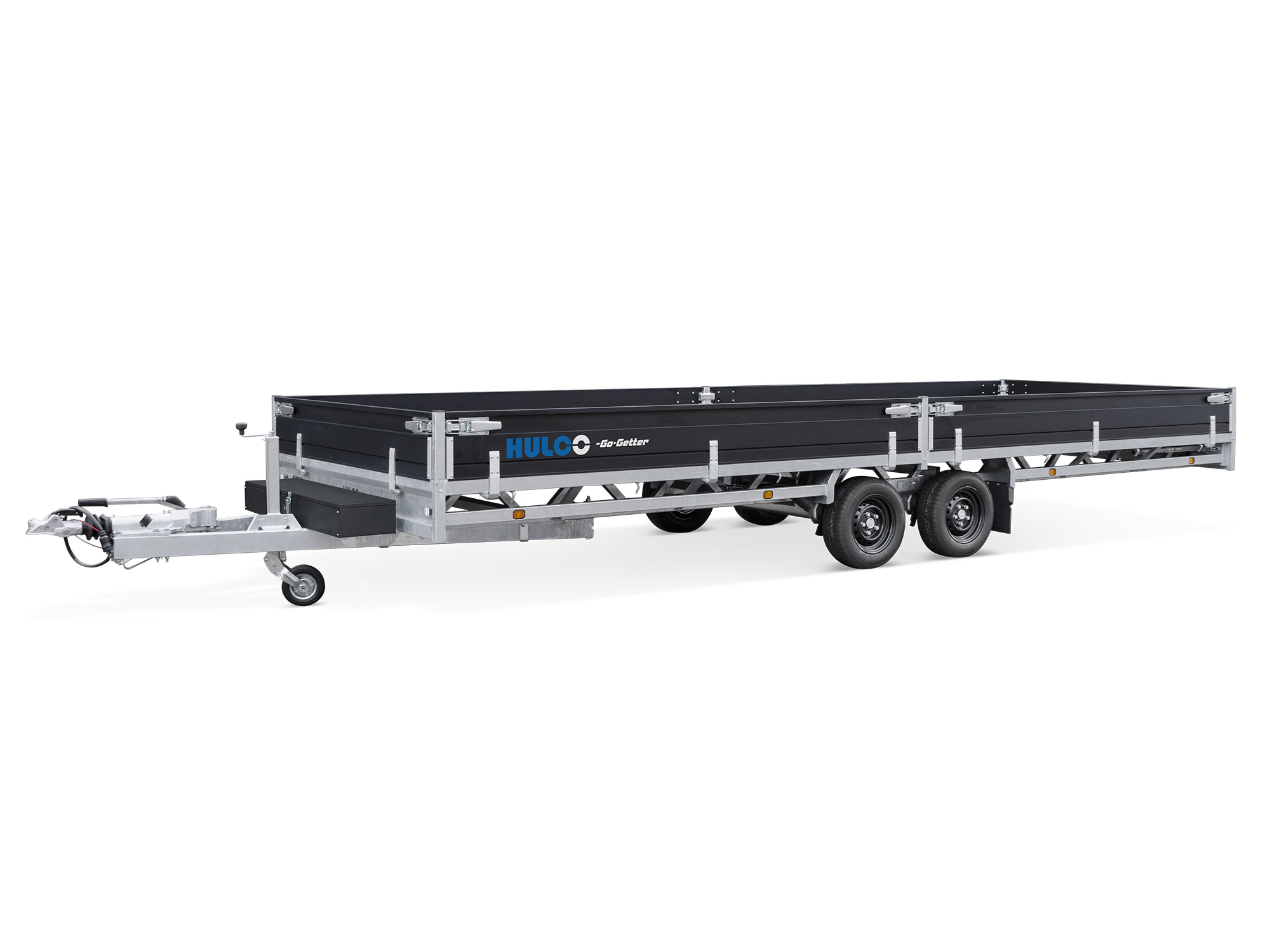 Hulco PKW Anhänger Hochlader Alu MEDAX-2 3500 kg, Ladefläche 6,11 x 2,03 m Go-Getter