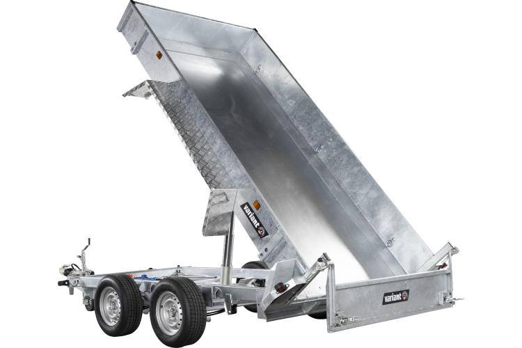 Variant PKW Anhänger Heckkipper + Maschinentransporter 3517MT, 3500 kg, Ladefläche 3,60 x 1,70 m - Elektropumpe